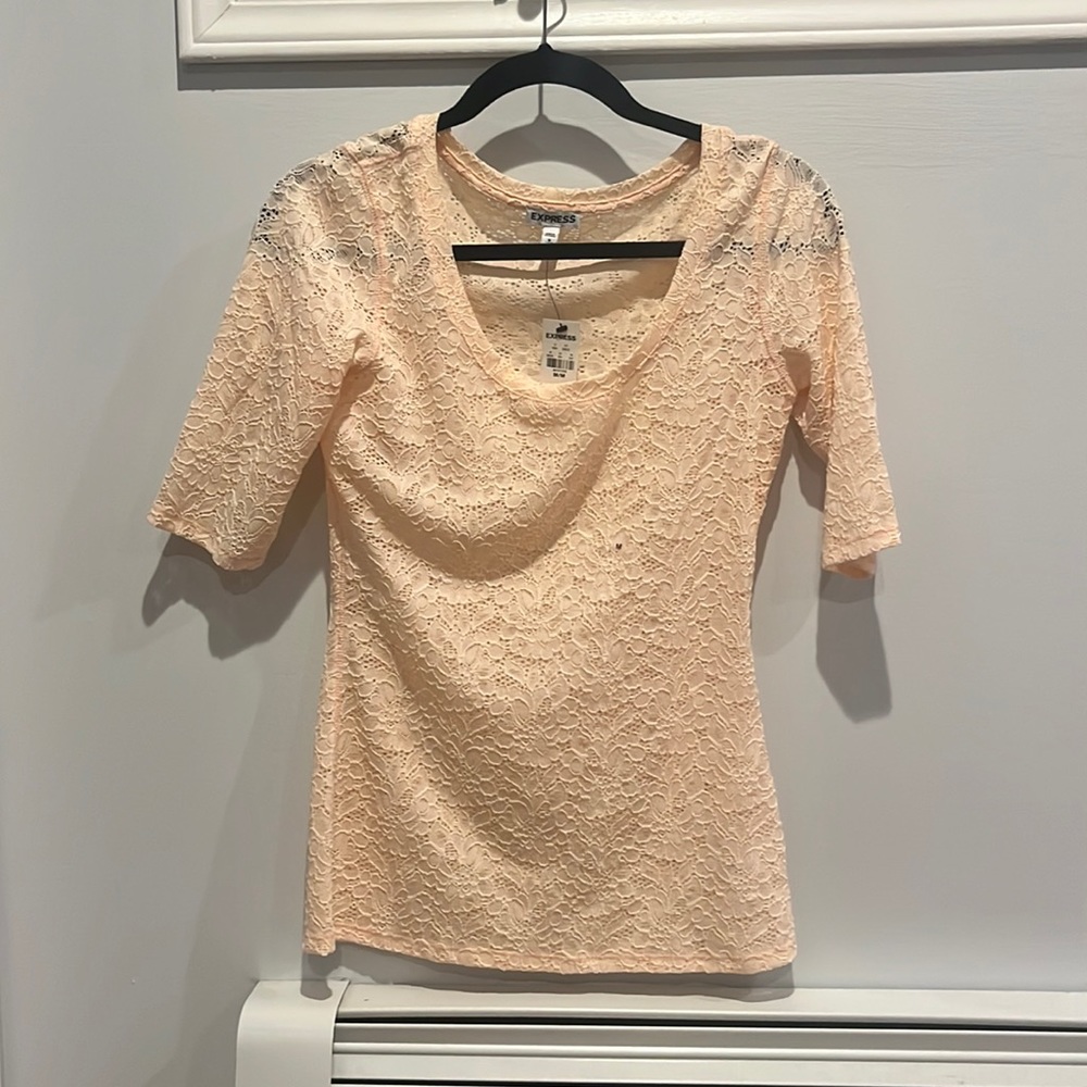 Sheer floral blouse, never warn, tags still on